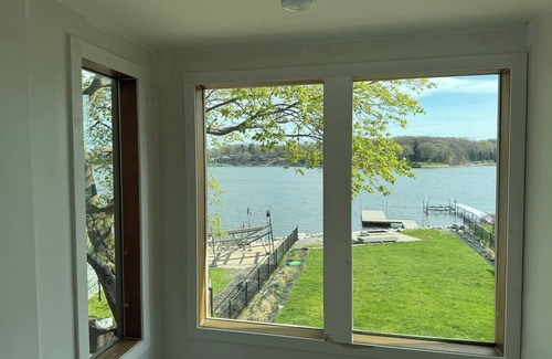 Norton Shores House | Beautiful Waterfront Getaway on Mona Lake in Norton Shores
