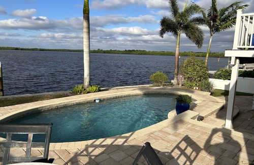 Shore Acres House | Beautiful Waterfront Home w/private pool and boat dock!