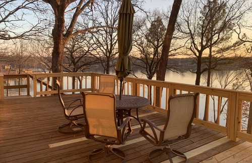 Eucha House | Beautiful waterfront home with private Dock. Most beautiful sunset views around!