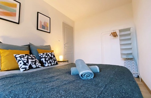 Vieux-Charmont Apartment | ★ Bed & Work ★ Free Wifi ★ Near Stellantis / Faurecia / GE