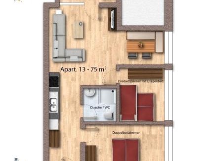 Faschina Apartment | Berg Aparts Faschina - 13