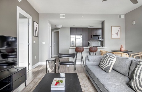 Woodmont Triangle Apartment | Bethesda 2BR w/W/D, Gym & Pool, nr dining, by Blueground