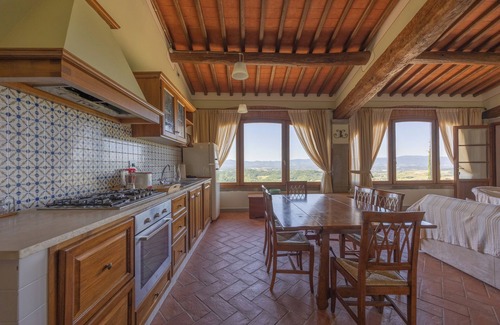 Loro Ciuffenna Apartment | Biancospino superior flat in VILLA with POOL
