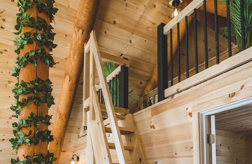 Saint-Philemon Cabin | BIENVENUE DANS LA JUNGLE - CHALET EN BOIS ROND