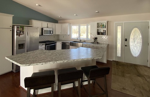 Perham House | Big Pine Lake home - Great Sand Beach! Level Lot!