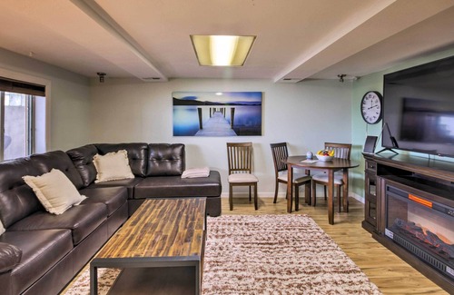 Billings Apartment | Billings Apartment w/ Fireplace + Smart TV