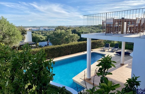 Cala Llonga Ski Chalet | Bini Moxonia Luxury Villa with sea views and spectacular garden