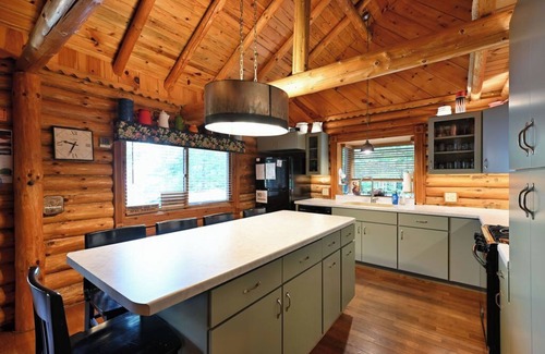 Mellen House | Birch Haven Log Cabin on Spider Lake! ATV/UTV Trail with Private Dock