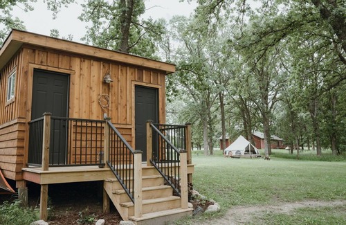Battle Lake RV Rental | Birch Tent at The Grove Glamping