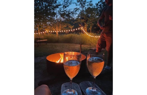 Battle Lake RV Rental | Birch Tent at The Grove Glamping