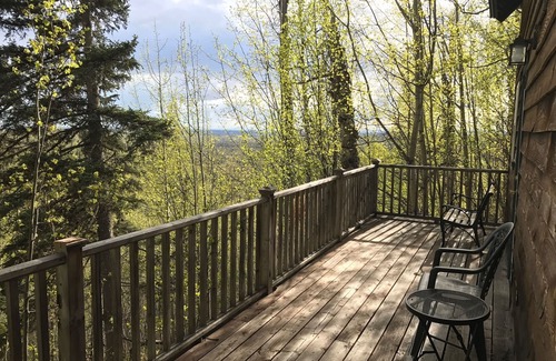 Talkeetna Cabin | Birchcrest Cabin On Unique Ridge Top With Views of Denali and the Alaska Range