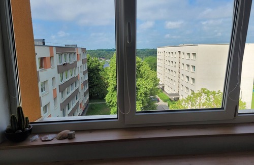 Klaipeda Apartment | Birds, trees, river - that was our home for a while. Enjoy!