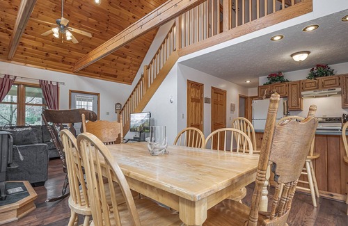 Swanton House | Black Bear Retreat | Covered Porch + Hot Tub