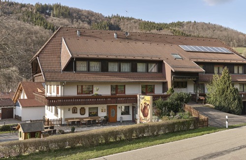 Elzach Apartment | Black Forest - Single room with shower and WC, with balcony and TV