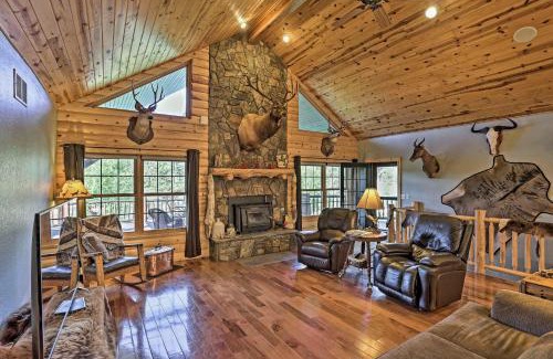 Custer House | Black Hills Cabin Hot Tub, Fishing Pond and Deck
