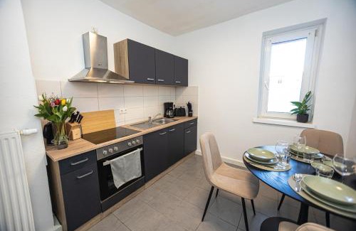 Jena-Zentrum Apartment | Bloßfeld-Apartments Geräumige Stadtoase mitten im Zentrum mit 3 Schlafzimmern, Gratis Parkplatz, W-Lan, Netflix