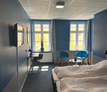 Sæby Bed & Breakfast | Blue Double Room 6 On Pedestrian Street Saeby