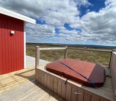 Reykholt House | Blue View Cabin 1A With private hot tub