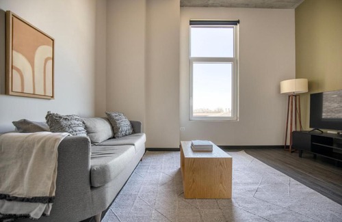 Near West Side Apartment | Blueground West Loop rooftop dog wash nr L CHI-1055