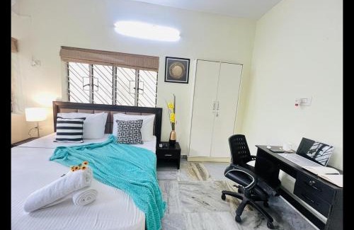 Salt Lake Apartment | BluO 1BHK Salt Lake - Kitchen, Terrace Garden