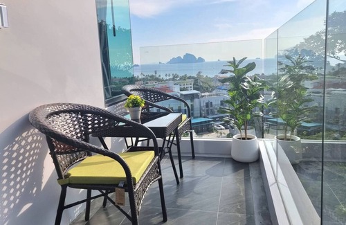 Ao Nang Apartment | BO403 - Great Seaview One Bedroom With 2 Beds and Big Balcony