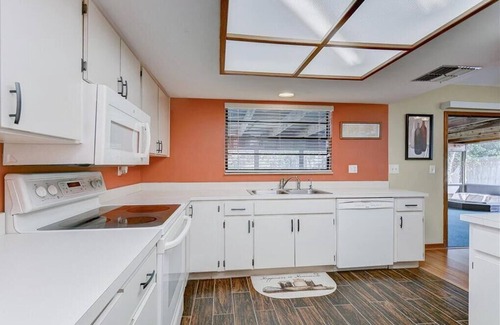 New Port Richey House | Boho shabby chic airy & spacious family vacation home.