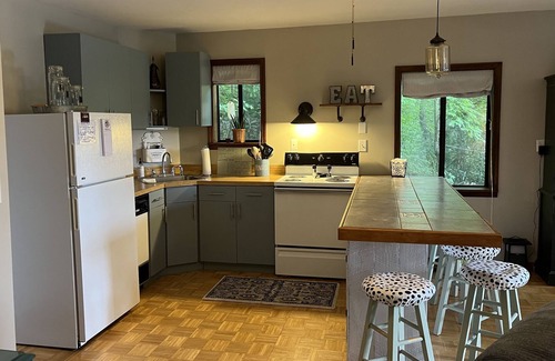 Rabun Gap Cabin | Boulder Mountain Hideaway at Rabun Gap on 8.75acres-firepit & fireplace