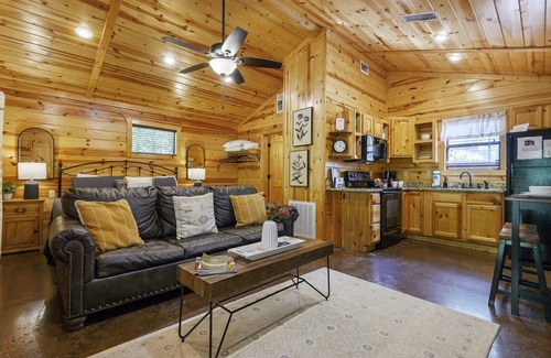 Hochatown Cabin | Bout Time Cabin in the Wood With Free Wifi and Private Hot Tub by Redawning