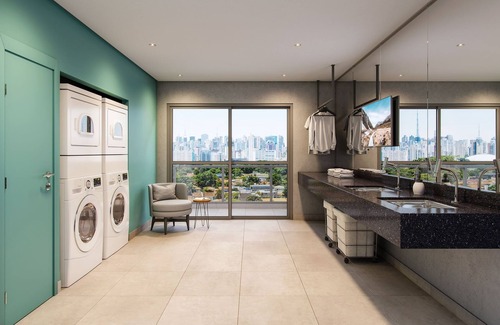 Brooklin Paulista Apartment | Modern and complete 1 bedroom apartment in Brooklin, 400m from the subway
