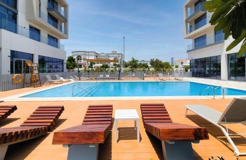 Al Safa Apartment | Brand new Canal Residence complex 1 BD Apt