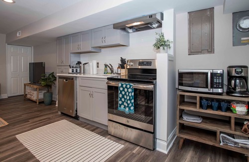 Upper Fells Point Apartment | Brand New! Private garden apartment in historic Upper Fells Point