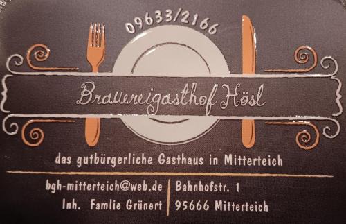 Mitterteich House | Brauereigasthof Hösl Pension
