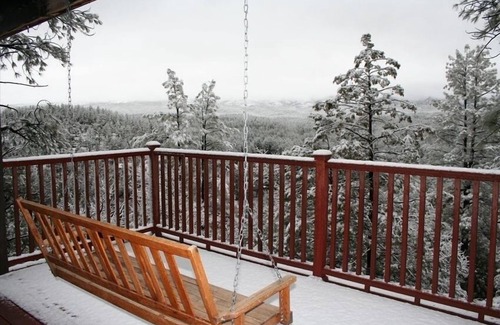 Whispering Pines Cabin | Breathtaking Views of Mogollon Rim from Large Mountain Home