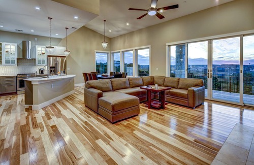 Lost Creek House | Bridge to Happiness: Cross the entry bridge into a gorgeous 4 bedrooms residence