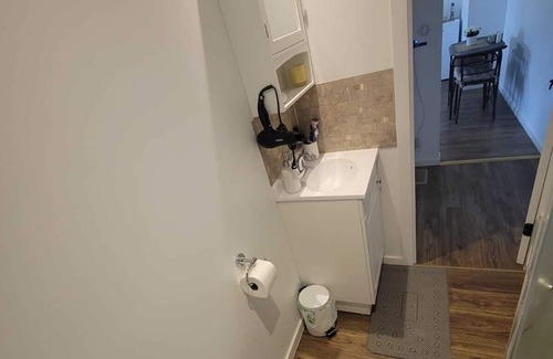 Edmundston Apartment | Bright 1 bedroom apartment close to highway, wifi, netflix, prime, free parking