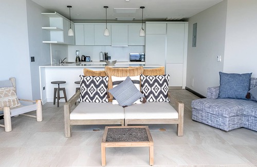 Fryes Beach Hotel | Bright & Airy Villa with Private Deck Overlooking Pristine Beaches with Kitchen
