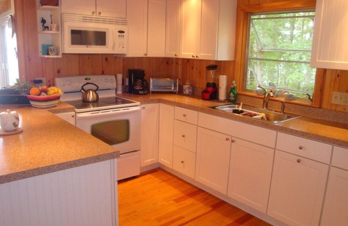 Raymond Cottage | Bright and cozy waterfront home on Panther Pond with stunning lake views!
