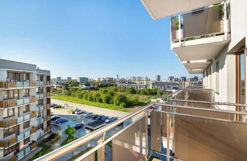 Rzeszow Apartment | Bright Apartment with Balcony near Lake Żwirownia by Noclegi Renters