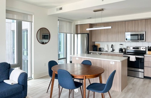 Vienna Apartment | Bright Bluish Oak 2BR In Tysons w Amenities + Mall/Pool/Gym