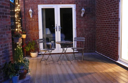 Stafford House | Bright double room with canal view and private patio, entrance and parking