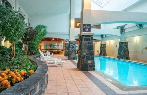 Banff Apartment | Bright & Open Loft King Suite with Mountain Views
