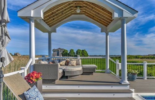Westhampton House | Bright, Spacious Hamptons Waterview Retreat -Pool, Hot Tub, Grill + Sunset Views