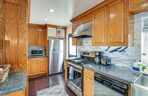 Whittier House | Bright Whittier Home w/Pool Table + Spacious Deck