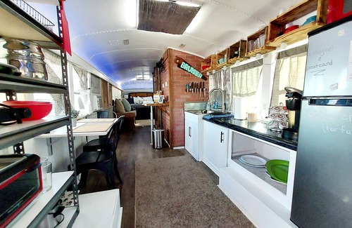 West Monroe House | Bruiser Cozy Riverfront School Bus Pet Friendly