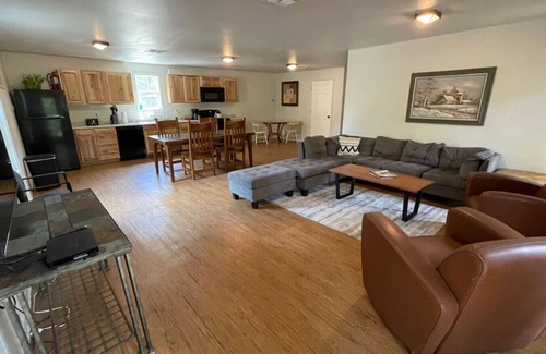Woden RV Rental | Bunk Hall at Tall Timbers Retreat. Sleeps 11.