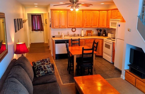 East Burke Condo | Burkeside condo steps away from Sherburne Lift and Lodge. Direct KT access!