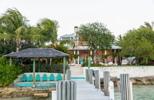 Dunmore Town House | Buttonwood – Bayfront Luxury Villa with Private Dock + Pink Sands Beach Access