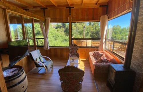 Valdivia Apartment | Cabaña los arrayanes full equipada con Tinaja