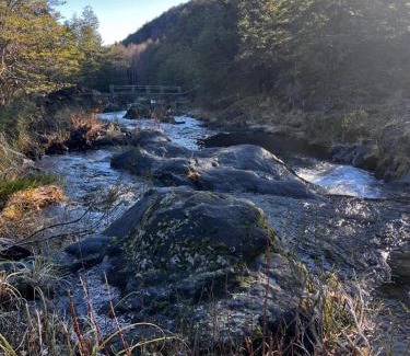 Curacautin House | Cabaña nieve, tinaja y vista al volcan