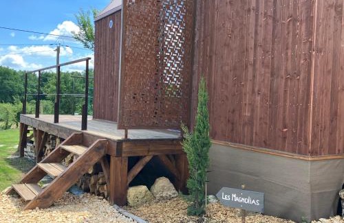 Sainte Croix de Beaumont House | Cabane luxe & spa extérieur Les Magnolias